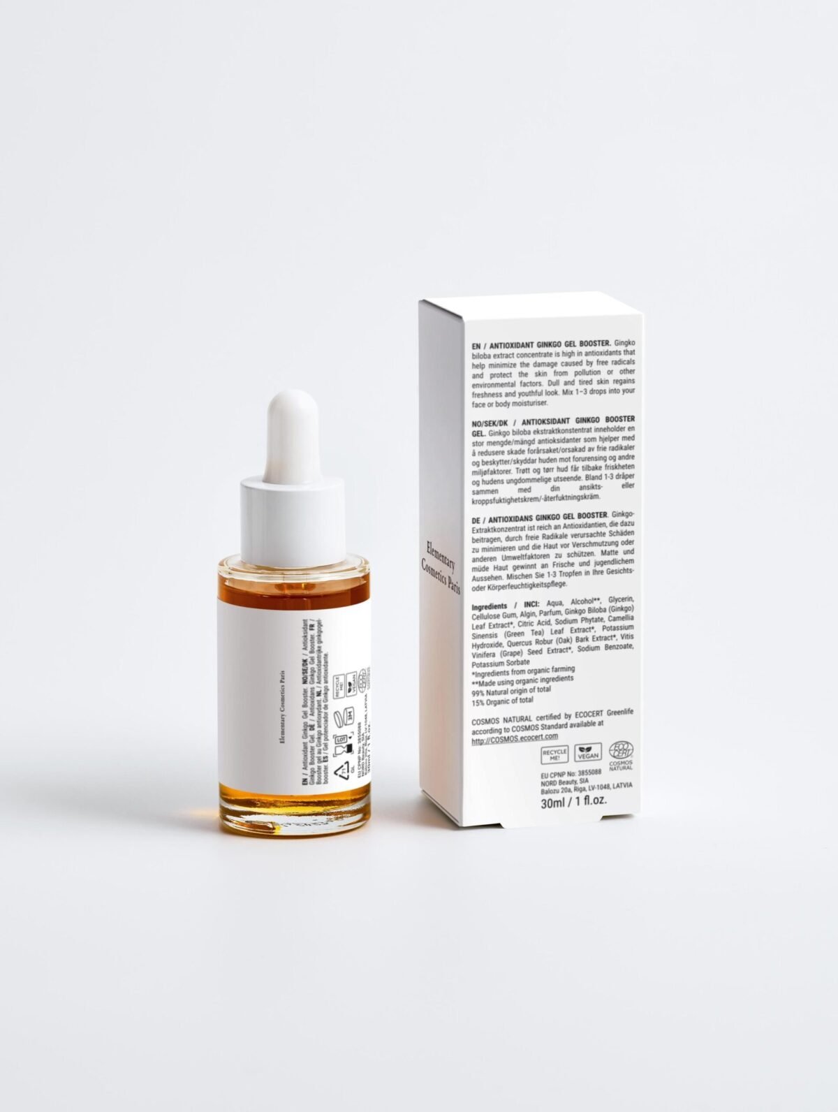 Gel Booster au ginkgo antioxydant 30ml