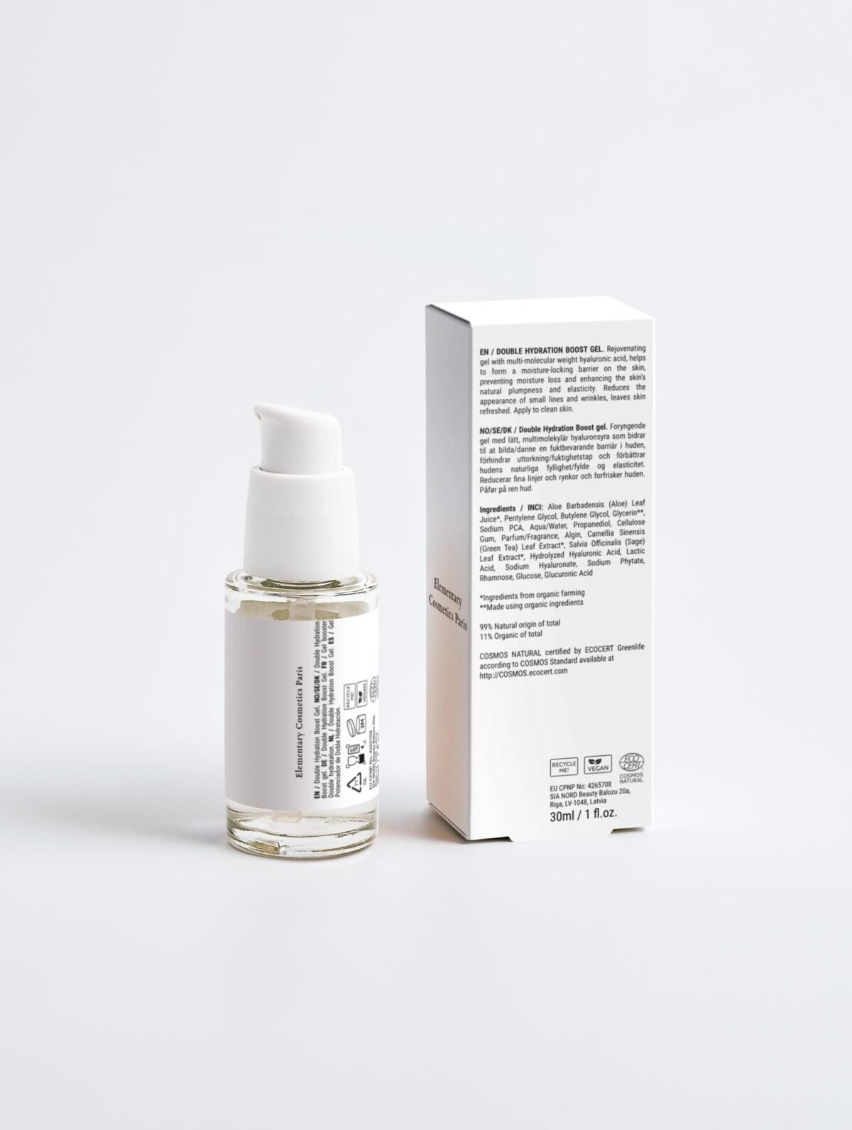 Gel Booster Double hydratation 30ml | Elementary Cosmetics